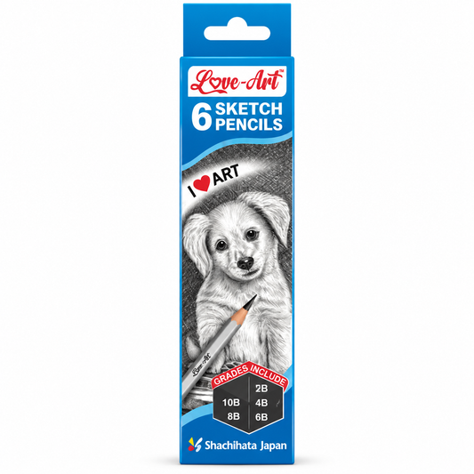 Love-Art 6 Sketch Pencils – Shachihata Japan