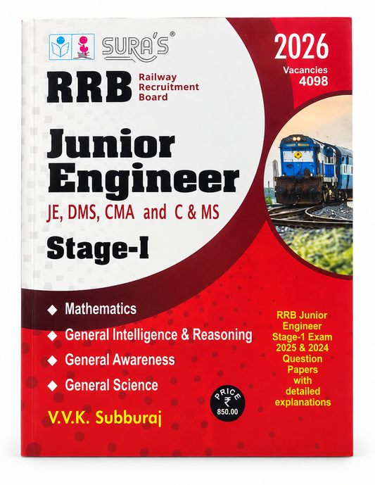SURA'S RRB Junior Engineer Stage-I for JE, DMS, CMA and C&MS