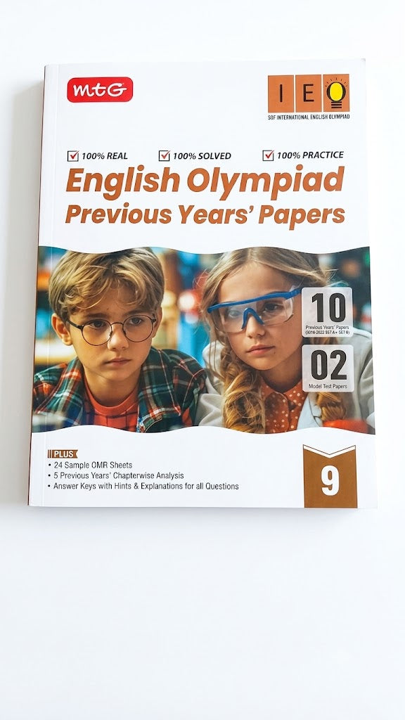 MTG SOF International English Olympiad (IEO) Class 10 Previous Years' Papers | 100% Solved Practice Book