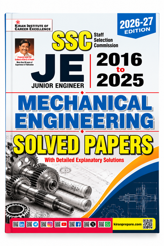 SSC JE Mechanical Engineering Solved Papers 2026-27 Kiran Institute
