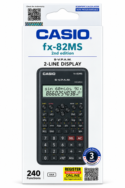 Casio fx-82MS 2nd Edition Scientific Calculator