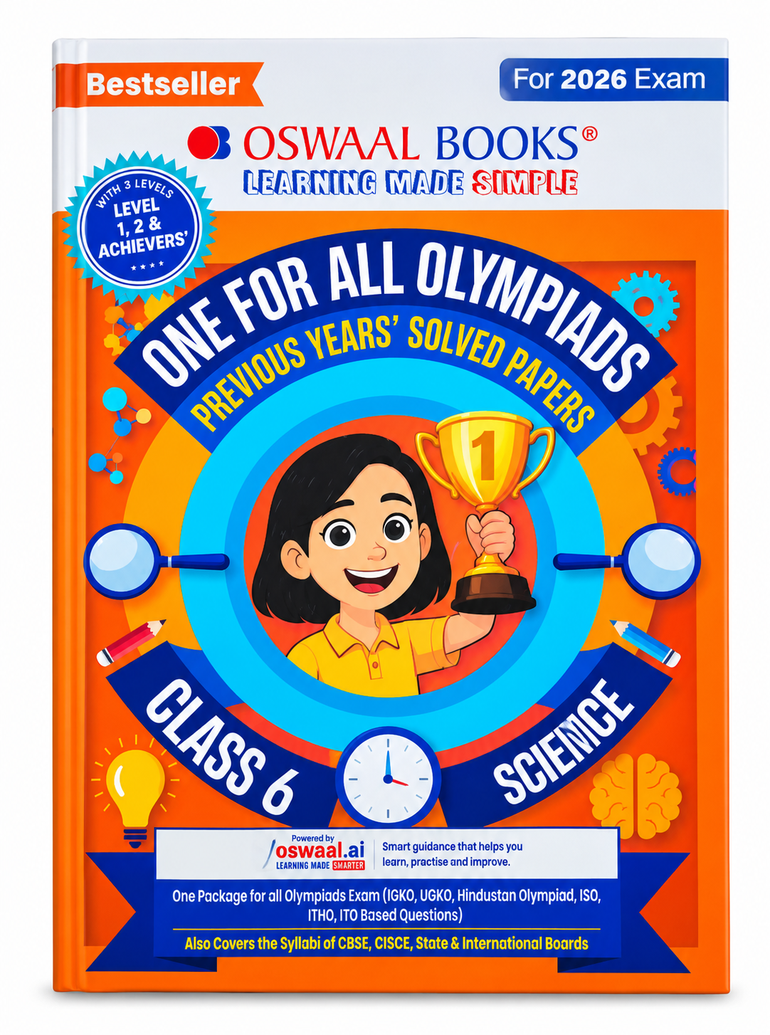 Oswaal Books One for All Olympiads Class 6 Science – Previous Years' Solved Papers | For 2026 Exam