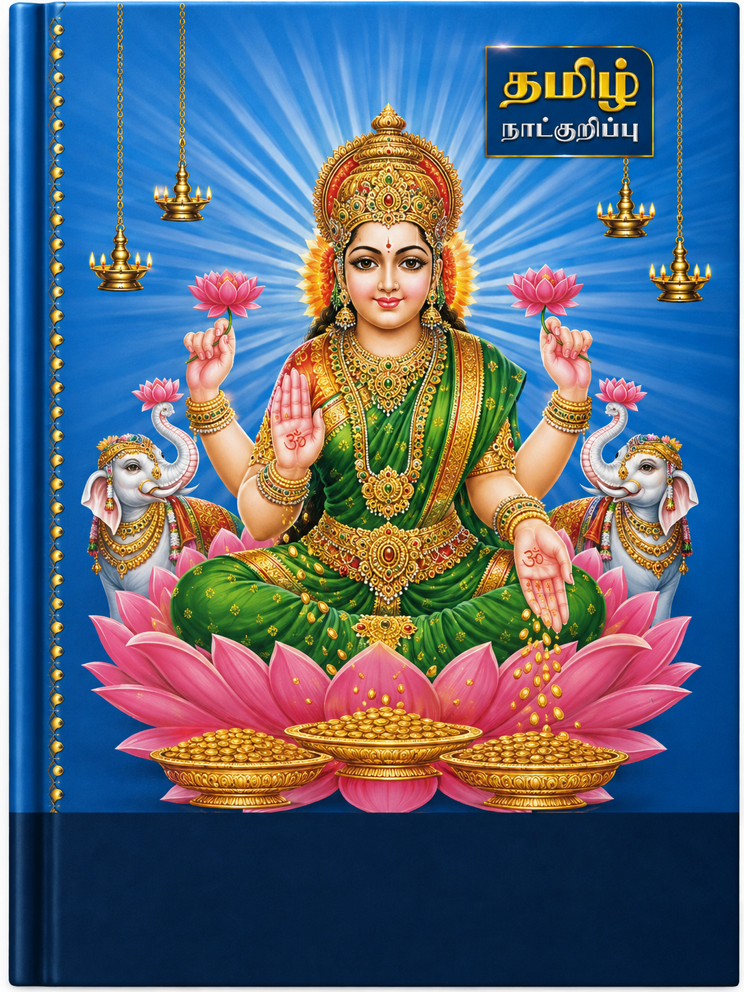 Tamil Panchangam Diary 2027 – A4 Size, Ruled Pages