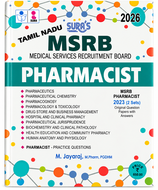 SURA'S Tamil Nadu MSRB Pharmacist 2026