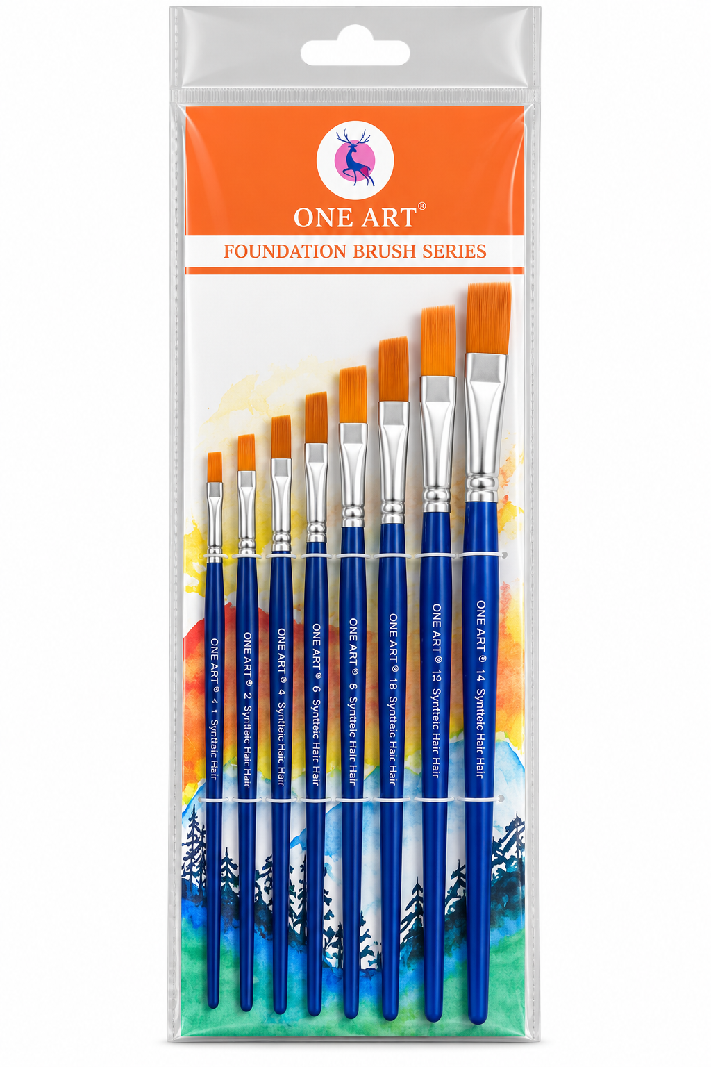 One Art Foundation Brushes – 7 Piece Set