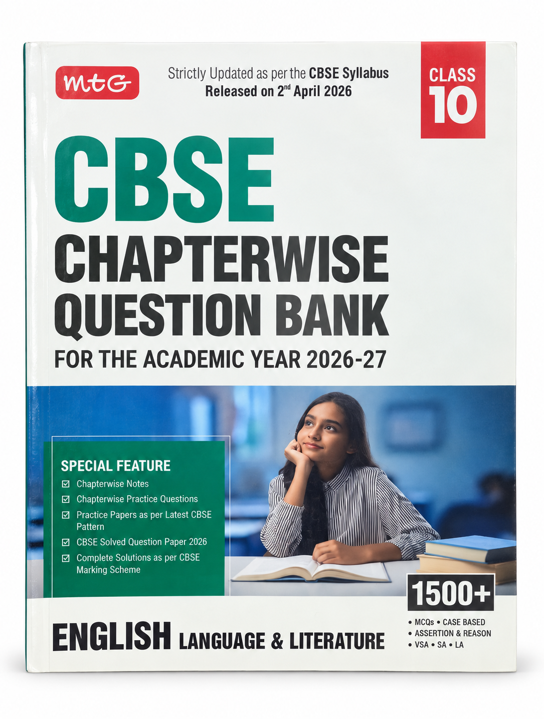MTG CBSE Class 10 English Language & Literature Chapterwise Question Bank 2026–27