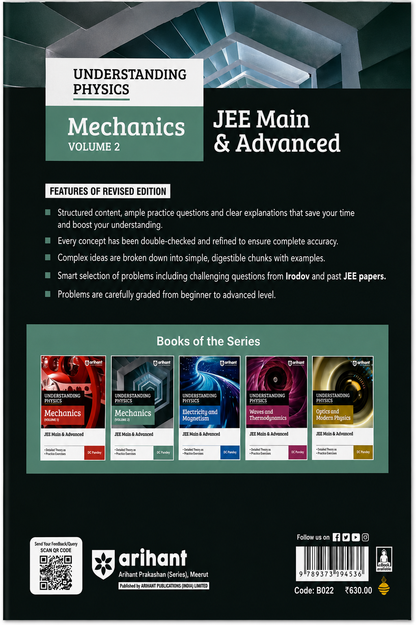 Arihant Understanding Physics Mechanics Volume 2 for JEE Main & Advanced | Modular Theory & Practice | Two-Level JEE Pattern Exercises | DC Pandey