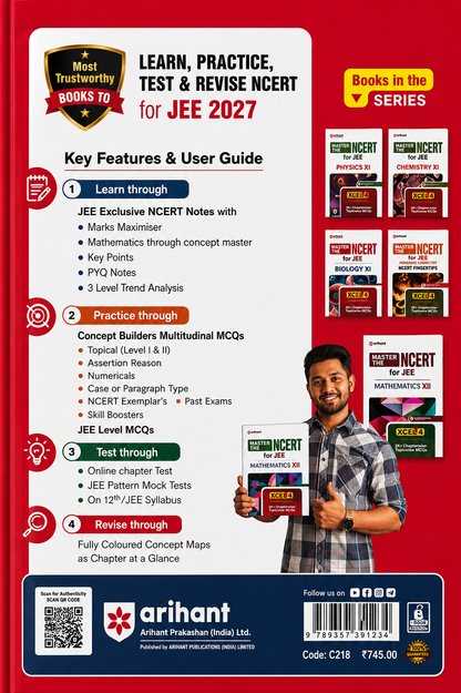 Master the NCERT for JEE Mathematics XII | Line by Line MCQs from Latest NCERT Books | Arihant