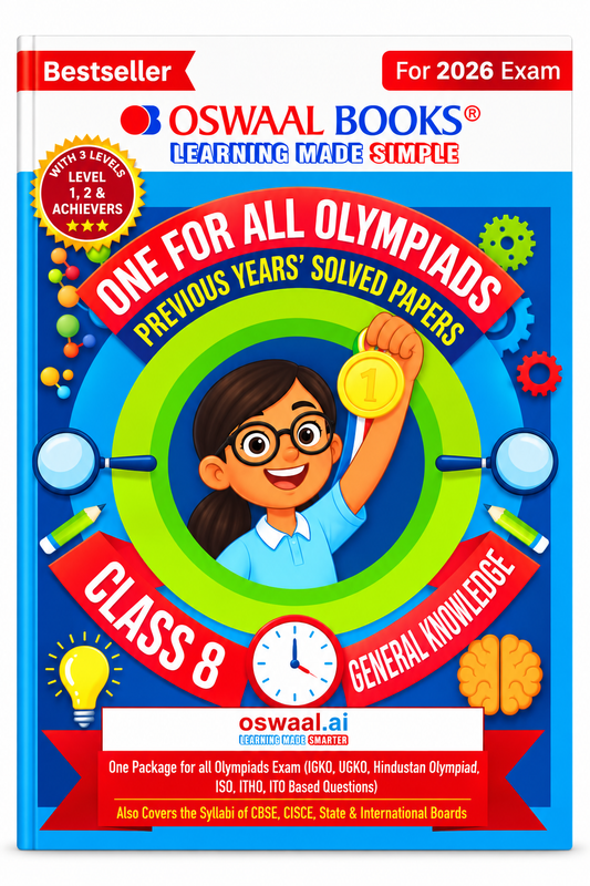 Oswaal Books One for All Olympiads Class 8 General Knowledge – Previous Years' Solved Papers