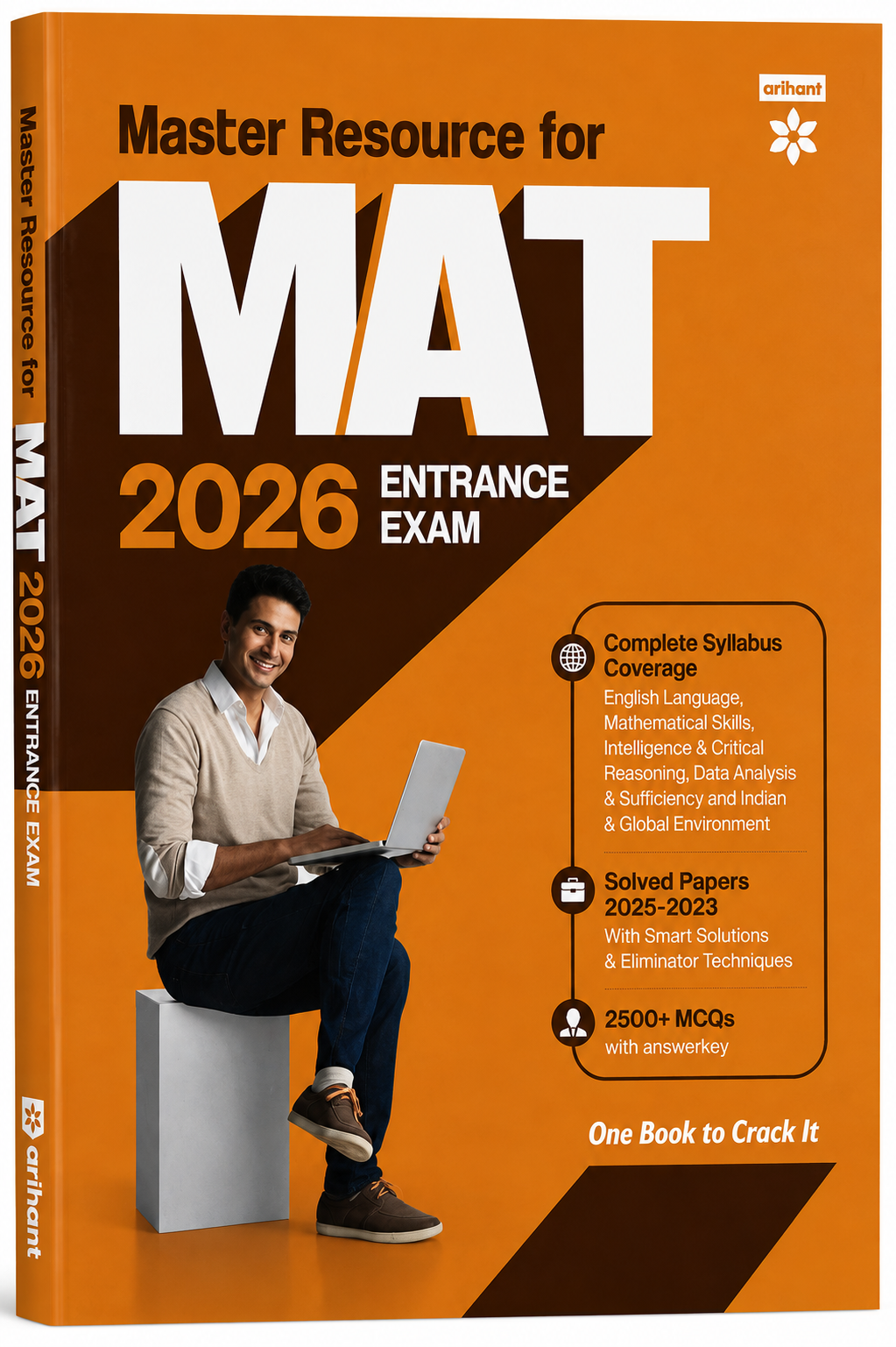 Master Resource for MAT 2026 Entrance Exam | 2500+ MCQs & Solved Papers 2025–2023 | Arihant