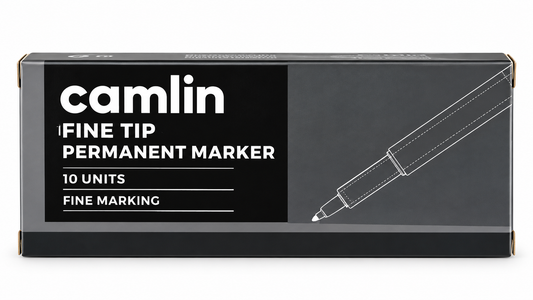 Camlin Fine Tip Permanent Marker – 10 Units