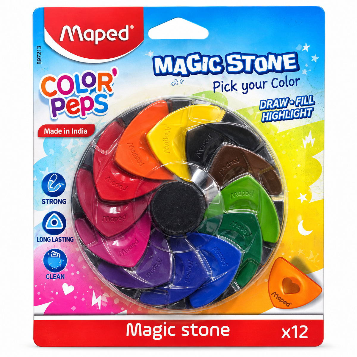 Maped Color'Peps Magic Stone – 12 Colours