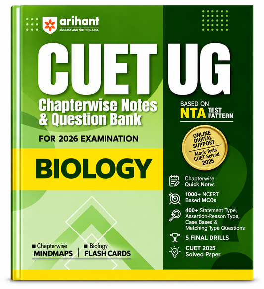 CUET UG Chapterwise Notes & Question Bank – Biology | For 2026 Examination
