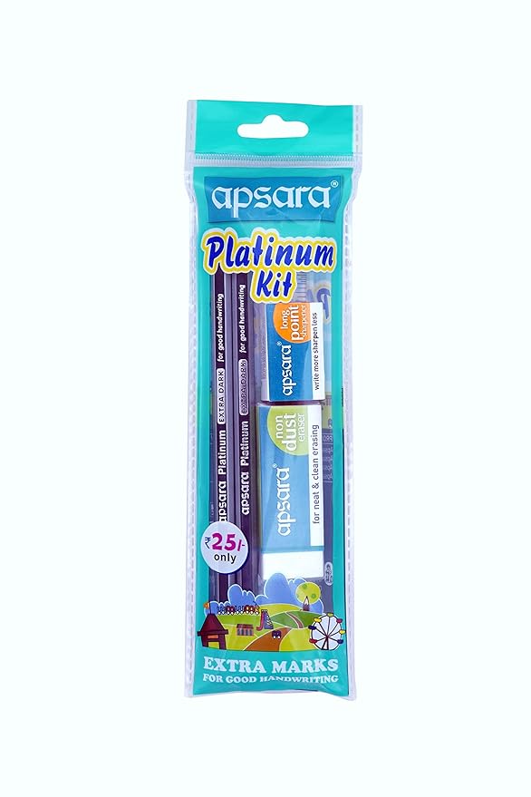Apsara Platinum Kit | Attractive Stationery Kit | Stationery Kit Ideal for Gifti