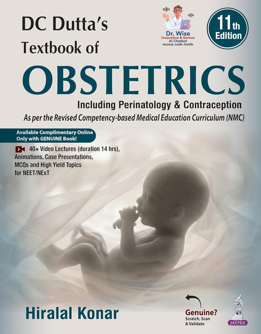 DC DUTTA'S TEXTBOOK OF OBSTETRICS INCLUDING PERINATOLOGY & CONTRACEPTION