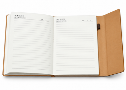 2027 Customizable Premium Executive Diary – Brown & Beige