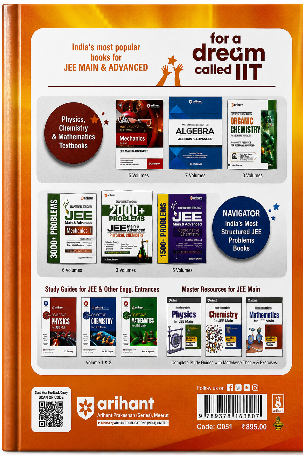 JEE Main & Advanced Physics | 49 Years JEE Advanced + 25 Years JEE Main | Chapterwise Topicwise Levelwise PYQs | D.C. Pandey | Arihant