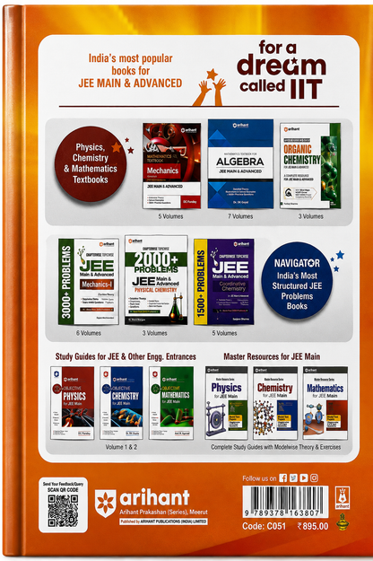 JEE Main & Advanced Physics | 49 Years JEE Advanced + 25 Years JEE Main | Chapterwise Topicwise Levelwise PYQs | D.C. Pandey | Arihant