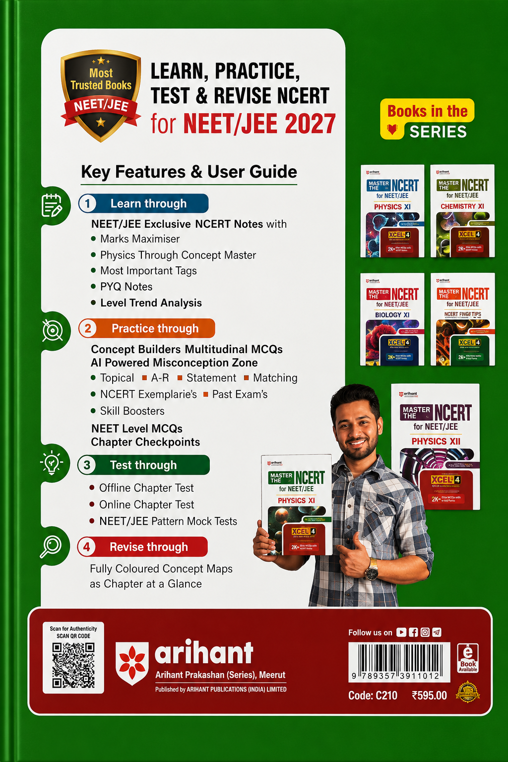 Master the NCERT for NEET/JEE Physics XI | Line by Line MCQs from Latest NCERT Books | Arihant