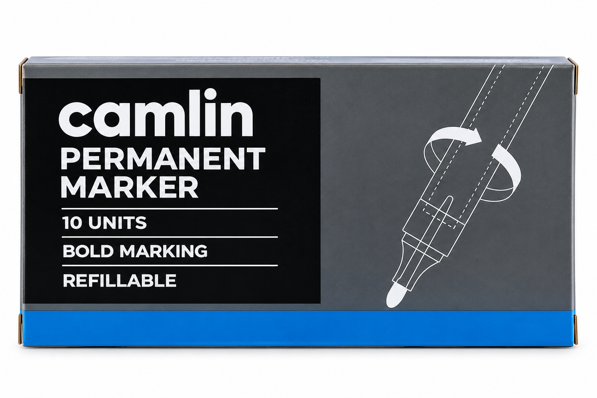 Camlin Permanent Marker – 10 Units