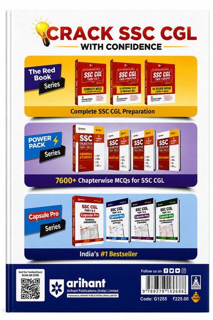 SSC CGL Tier 1 & 2 Quantitative Aptitude Capsule Pro Notes | Arihant | English Medium