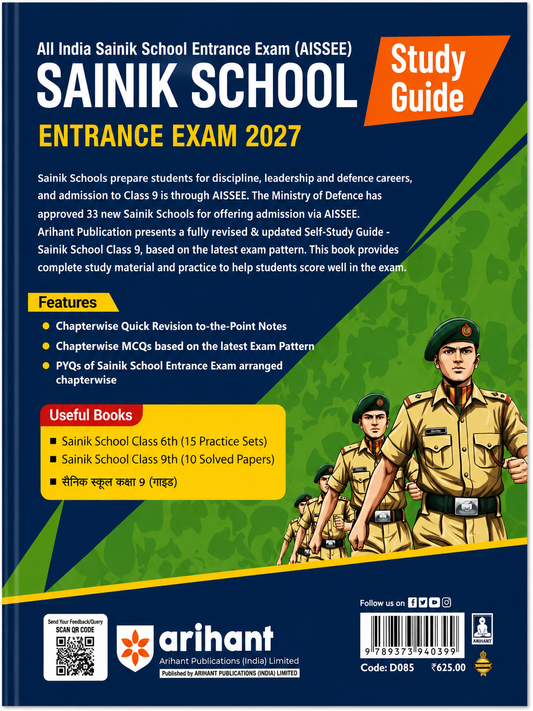 AISSEE Sainik School Entrance Exam 2027 – Complete Study Guide for Class 9