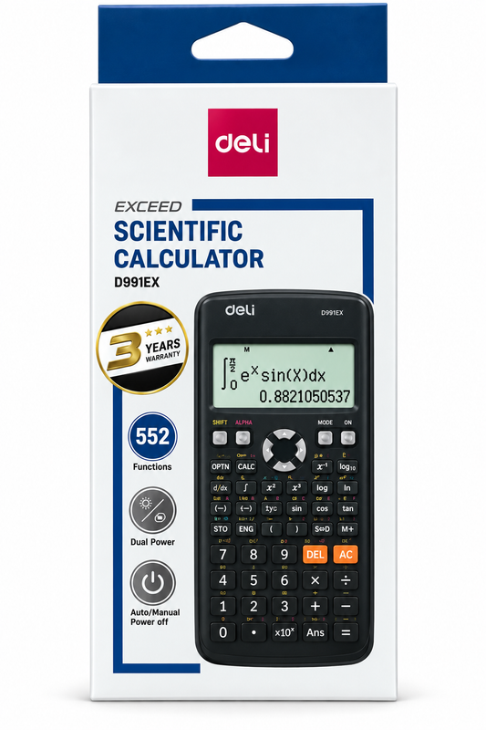 Deli Exceed D991EX Scientific Calculator – 552 Functions