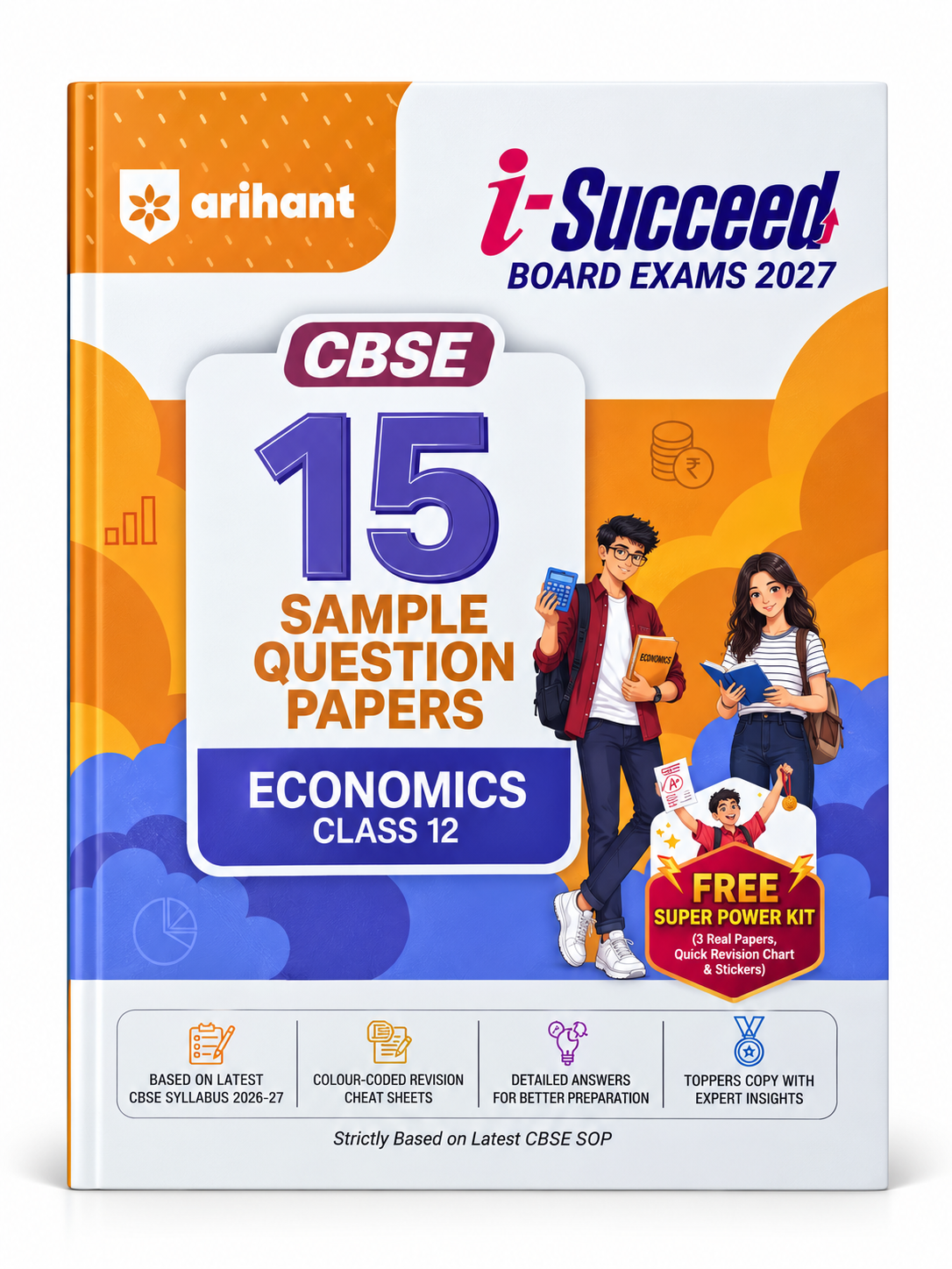 Arihant i-Succeed CBSE Class 12 Economics 15 Sample Question Papers 2027 book cover