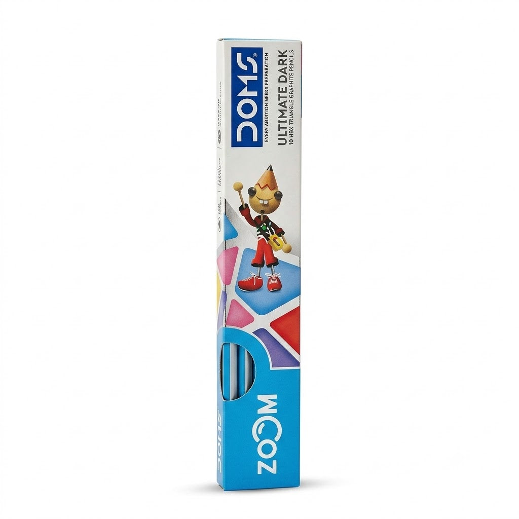 DOMS Ultimatte Dark 10 HBX Triangular Graphite Pencils