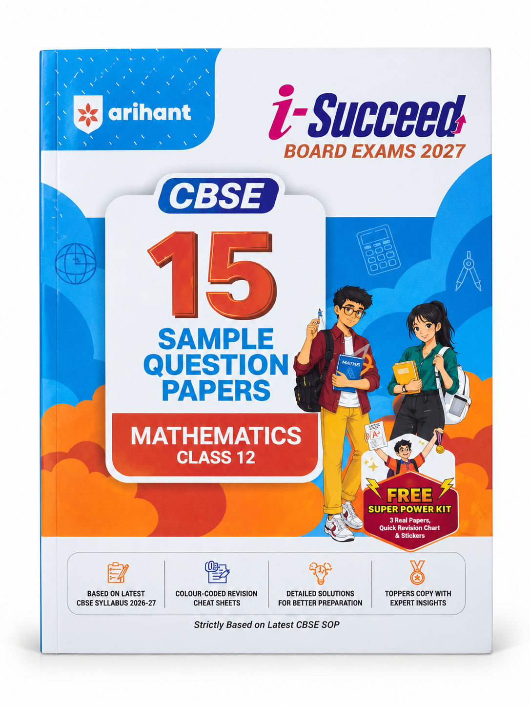 Arihant i-Succeed CBSE Class 12 Mathematics 15 Sample Question Papers 2027 book cover