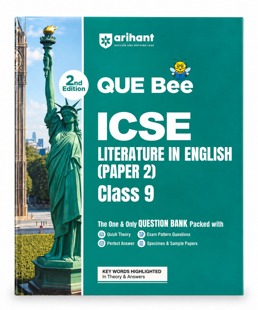 Arihant QUE Bee ICSE Literature in English Paper 2 Class 9 2nd Edition