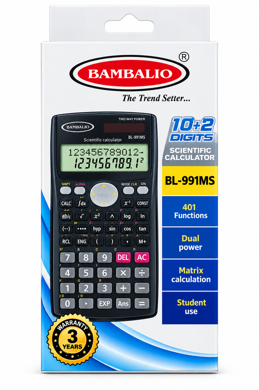 Bambalio BL-991MS Scientific Calculator | 401 Functions