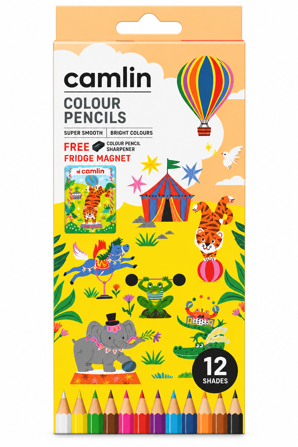 Camlin Colour Pencils – 12 Shades