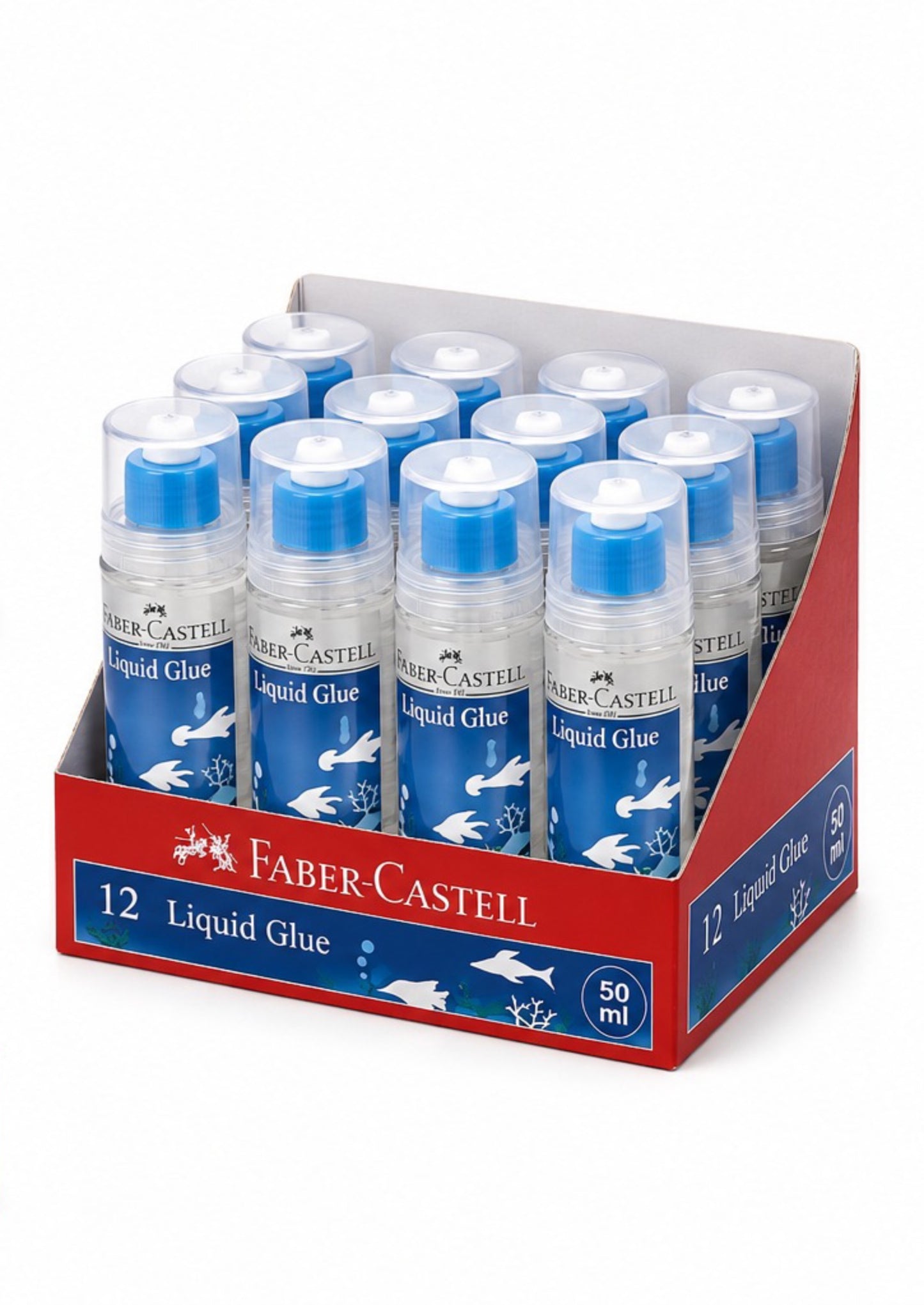 Faber Castell Liquid Glue 50ml | Strong Adhesive Craft Glue for School & Office