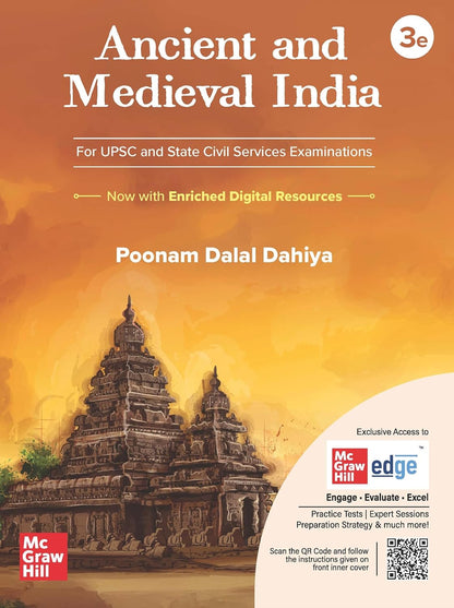 Ancient and Medieval India 3rd Edition by Poonam Dalal Dahiya UPSC History Book McGraw Hill