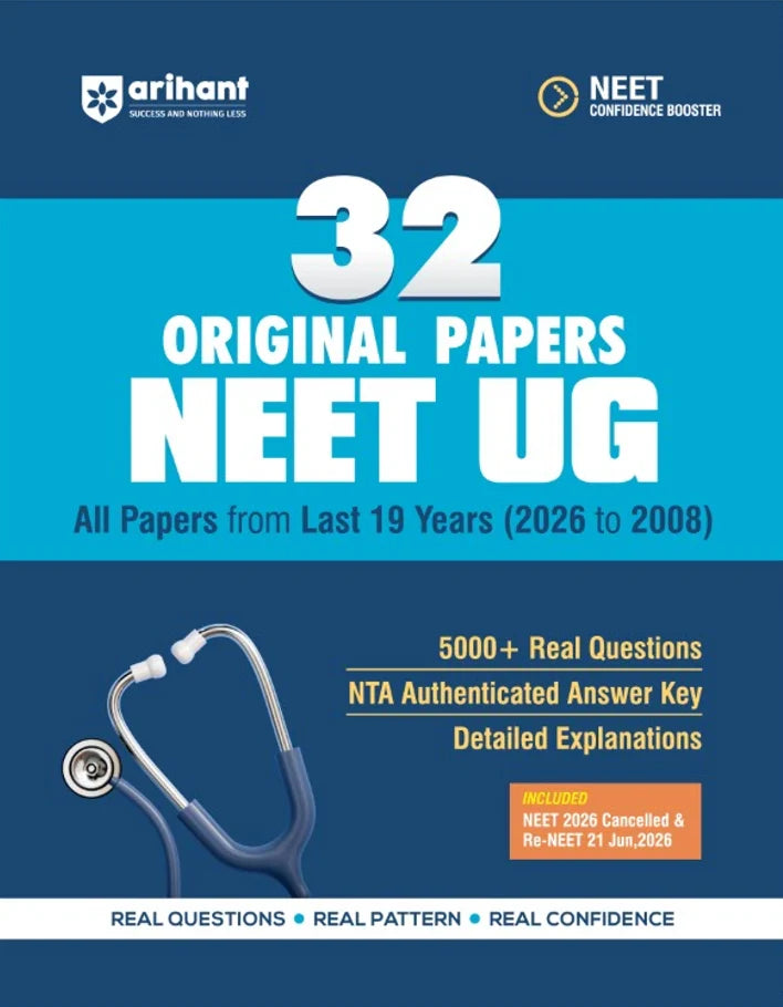 NEET UG 32 Original Papers 2026–2008 | 19 Years Solved Papers | Arihant