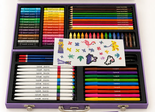 Camel Art Studio Colour Kit | 80+ Colour Treats Premium Art Set for Kids