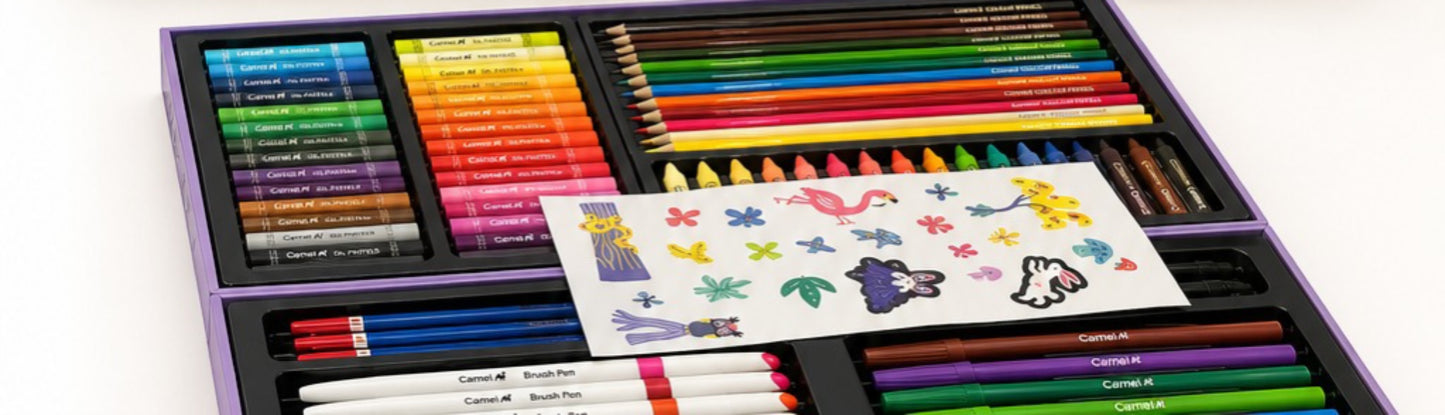 Camel Art Studio Colour Kit | 80+ Colour Treats Premium Art Set for Kids