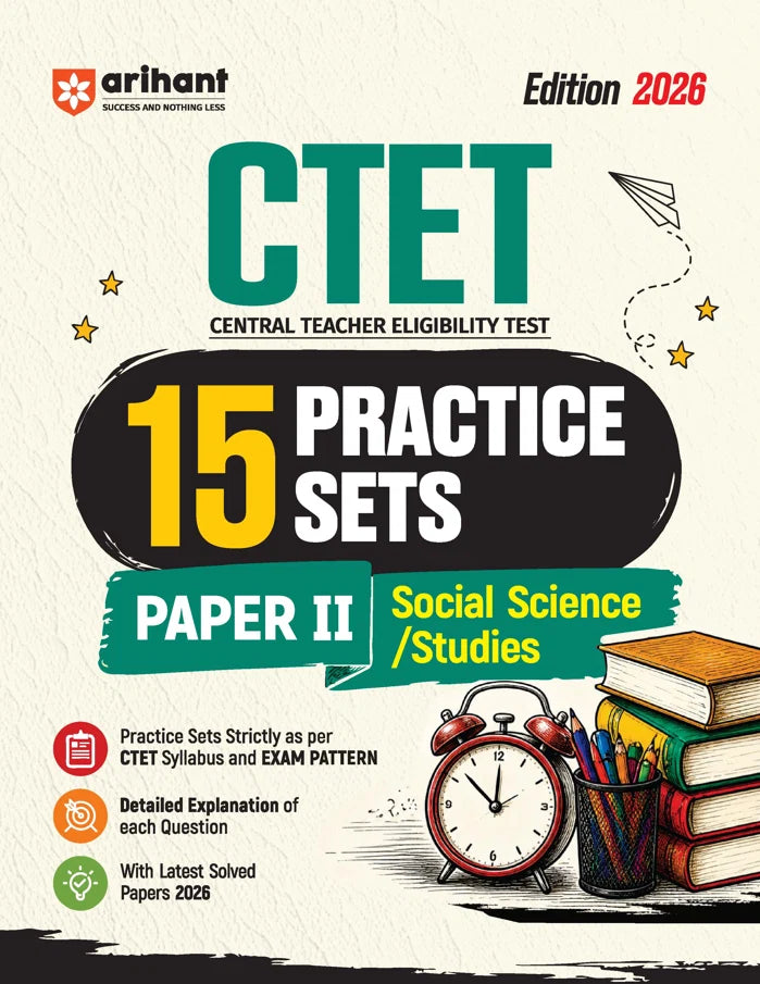 CTET 2026 15 Practice Sets Paper II Social Science / Studies | Central Teacher Eligibility Test | Arihant