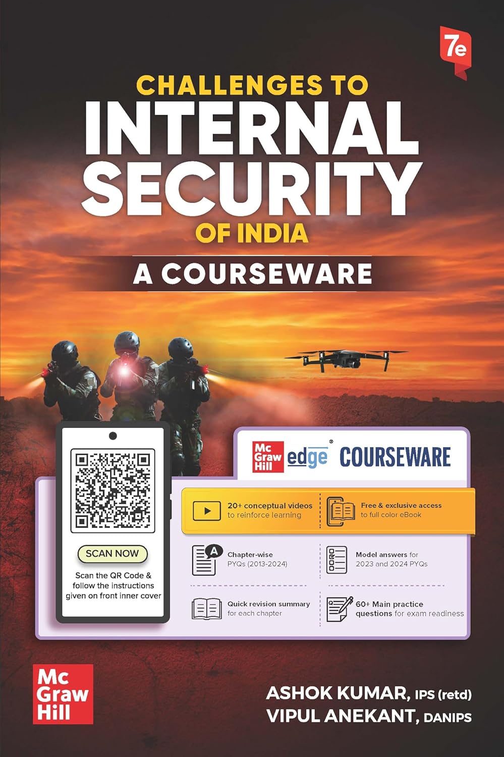 Challenges to Internal Security of India UPSC Book by Ashok Kumar IPS McGraw Hill Courseware Cover Image