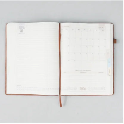 Diary 2026 | Foam & Thermo Pu Diaries V-206 | Monthcut Sunday full page
