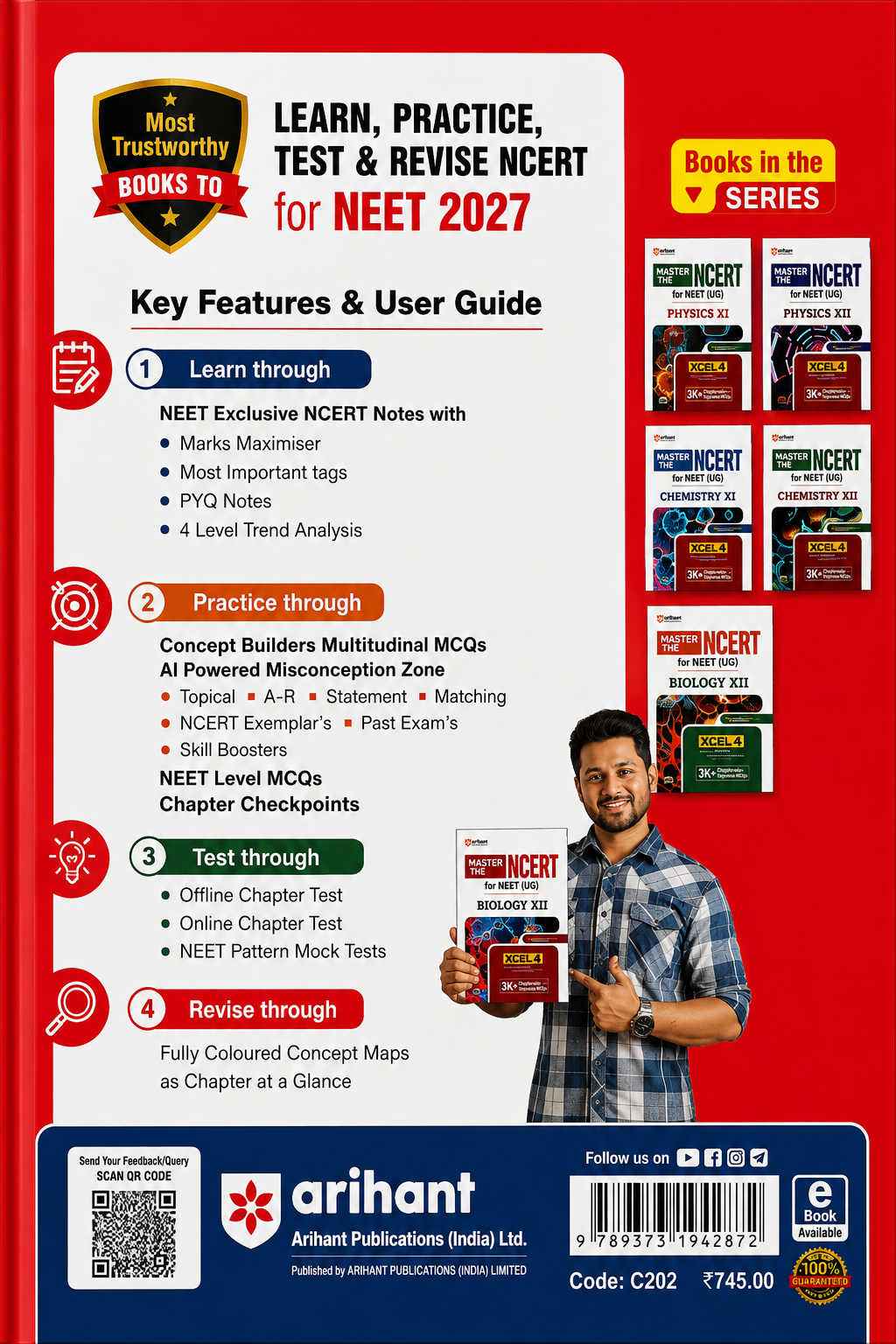 Master the NCERT for NEET (UG) Biology XI | Line by Line MCQs from Latest NCERT Books | Arihant