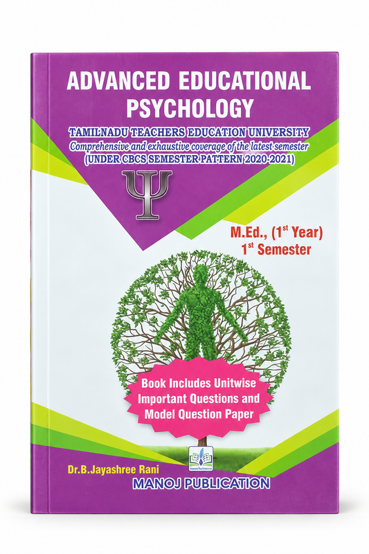 Advanced Educational Psychology – M.Ed. 1st Year, 1st Semester
