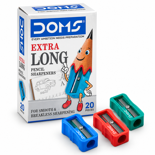 DOMS Extra Long Pencil Sharpeners | Pack of 20