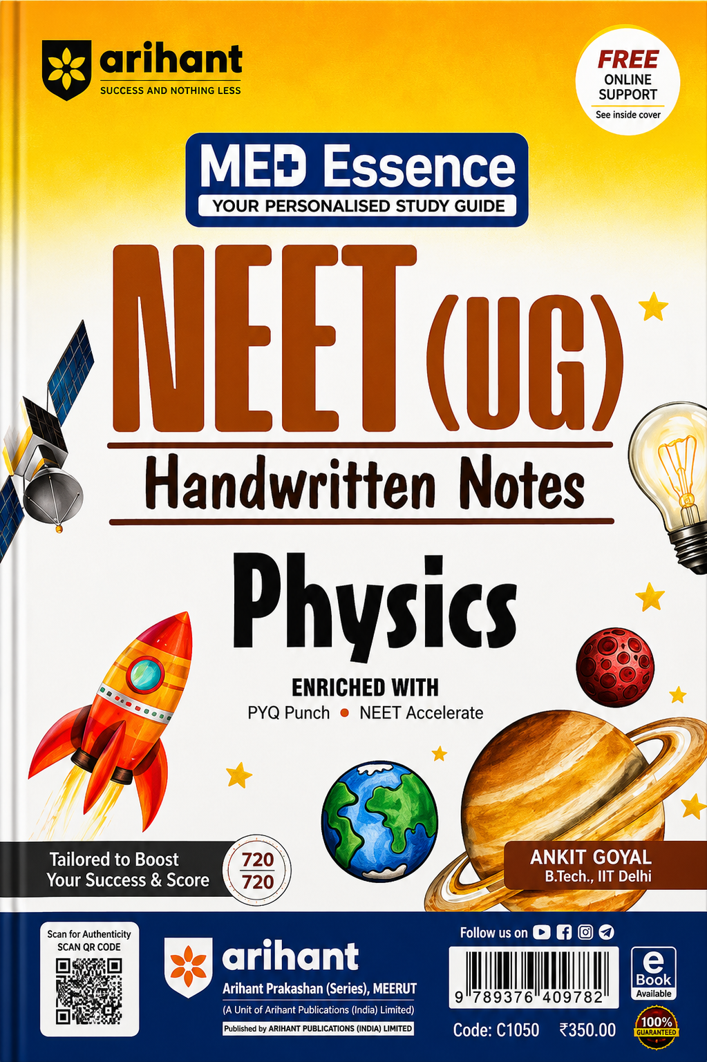 NEET (UG) Handwritten Notes Physics | Med Essence Personalised Study Guide | Arihant