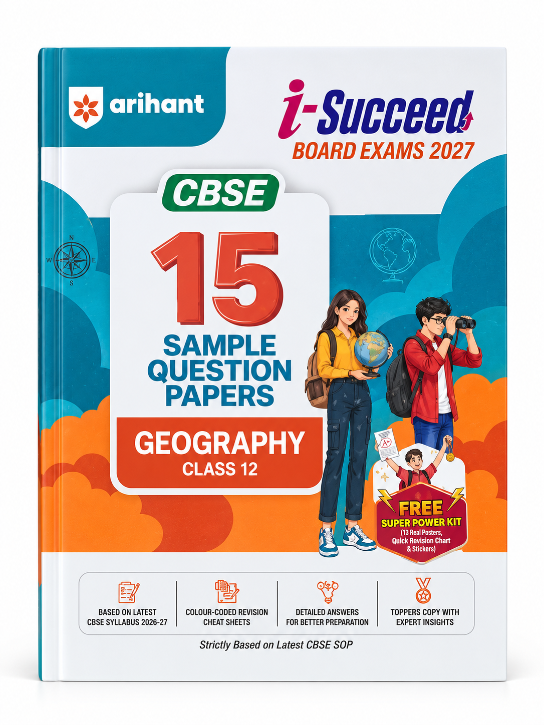 Arihant i-Succeed CBSE Class 12 Geography 15 Sample Question Papers 2027 book cover