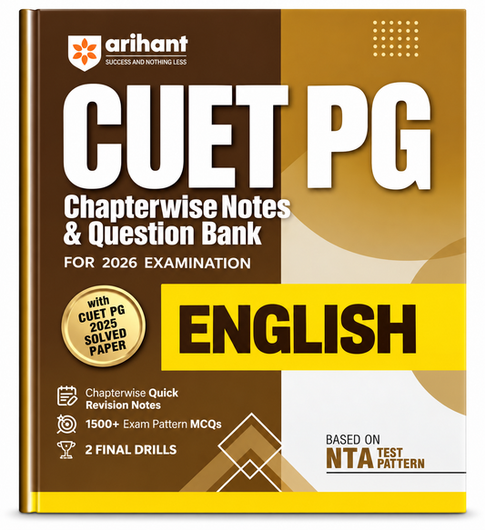 CUET PG Chapterwise Notes & Question Bank – English | For 2026 Examination