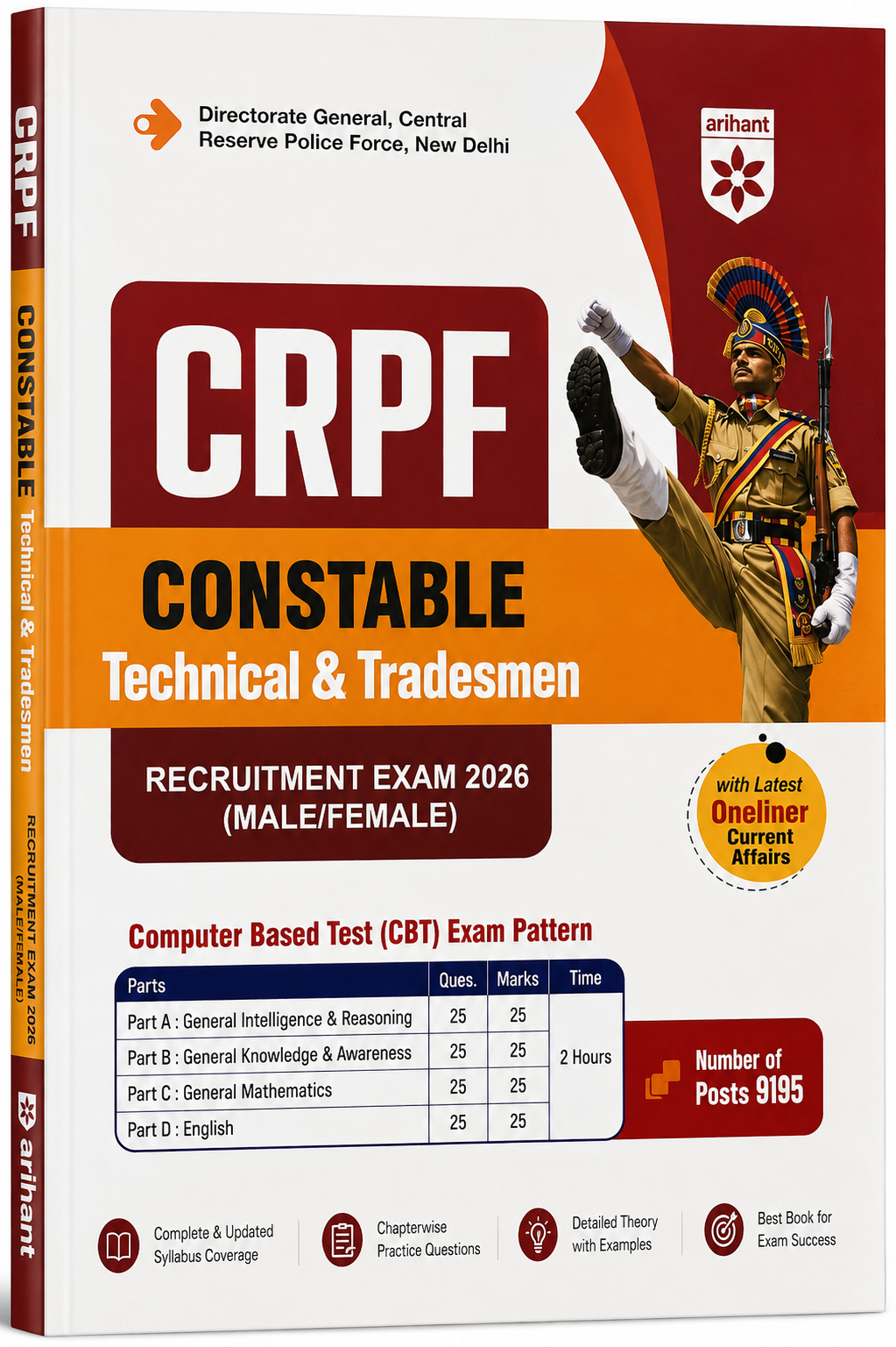 CRPF Constable Technical & Tradesmen Recruitment Exam 2026 | Male/Female | Complete Study Guide | Arihant