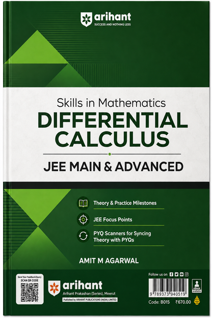 Arihant Skills in Mathematics Differential Calculus for JEE Main & Advanced | Theory & Practice | JEE Focus Points | PYQ Scanners | Amit M Agarwal