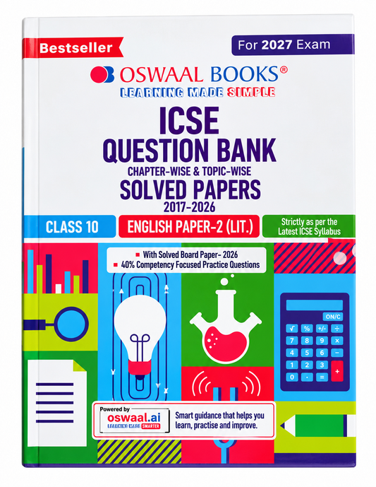 ICSE Question Bank Chapter-Wise & Topic-Wise Solved Papers 2017–2026 – Class 10 English Paper-2 (Lit.)